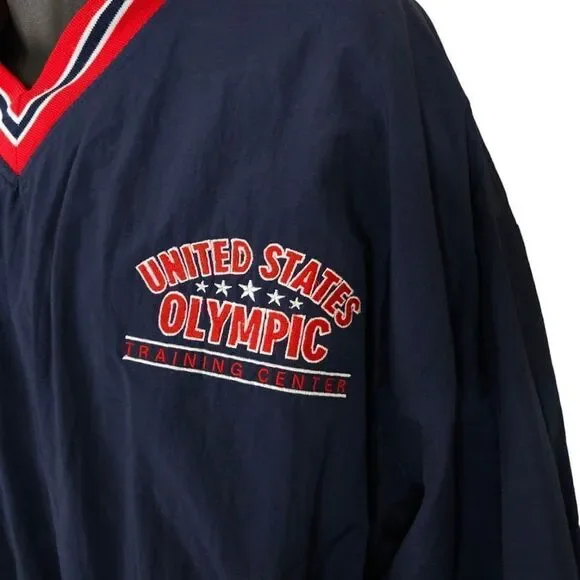 United States Olympic Training Center Jacket Vintage 90s Pullover Mens Medium